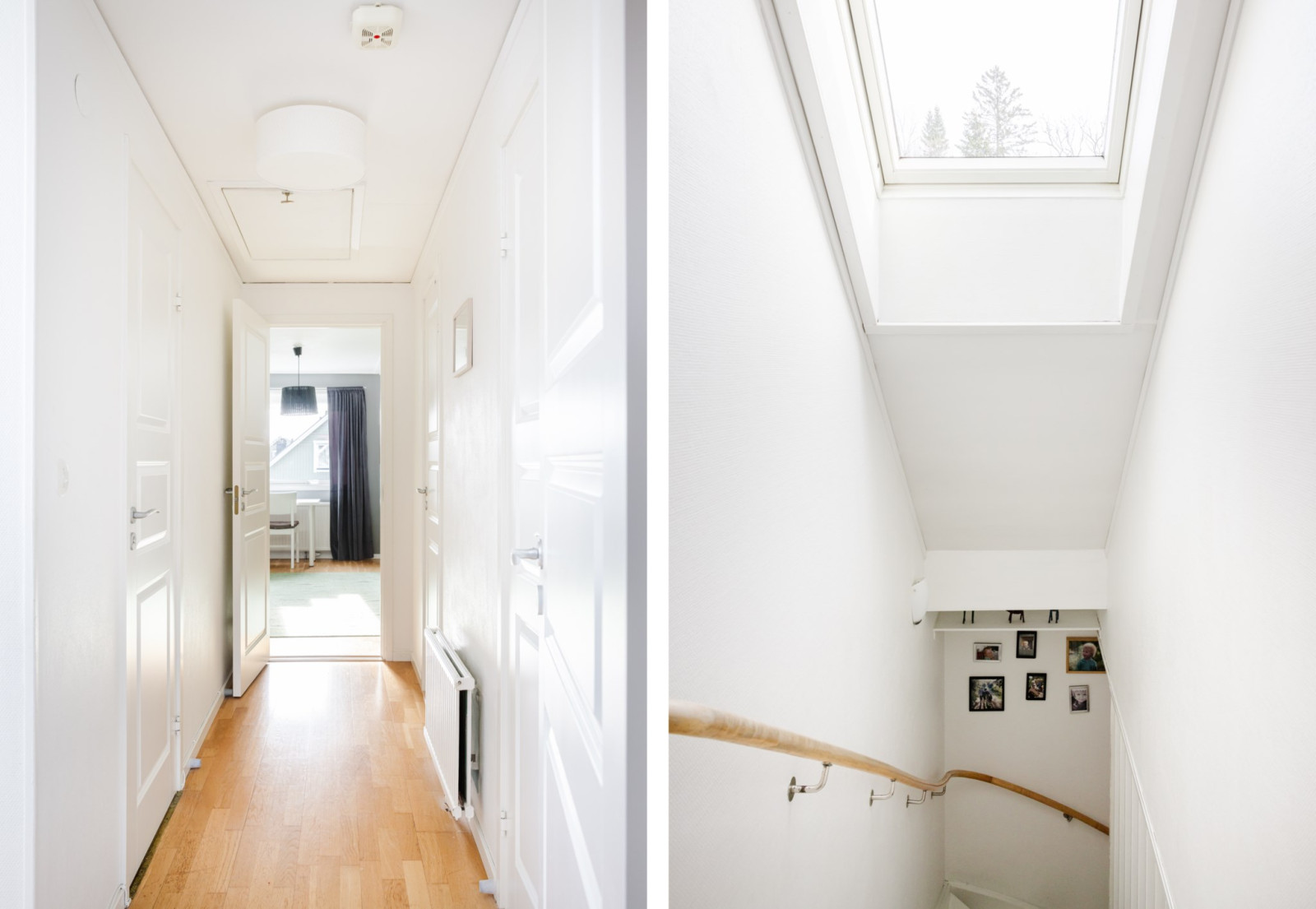 Hall övre plan och trapphus Uttringe gårds väg 35