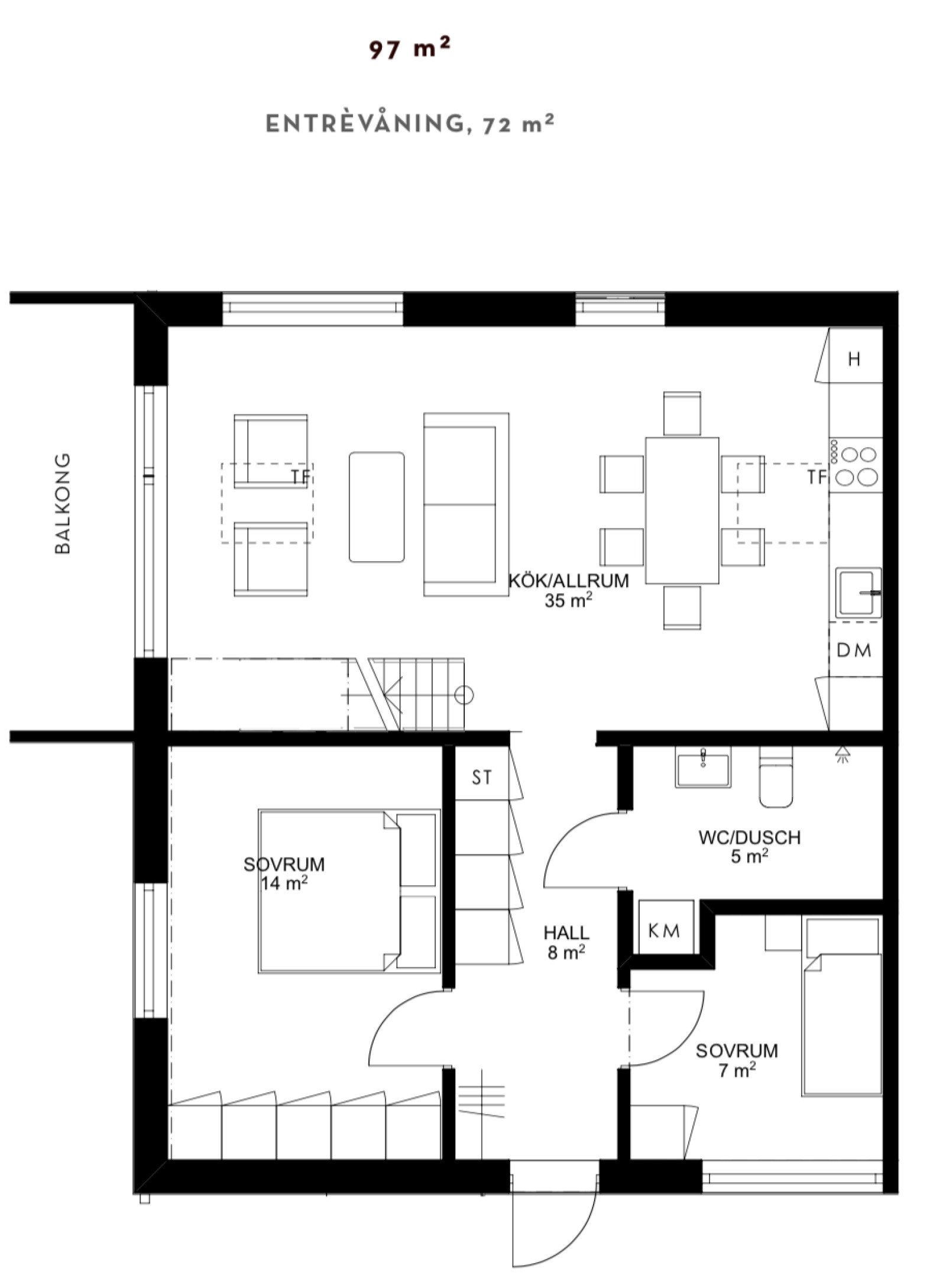 Planritning Tallsätravägen 19