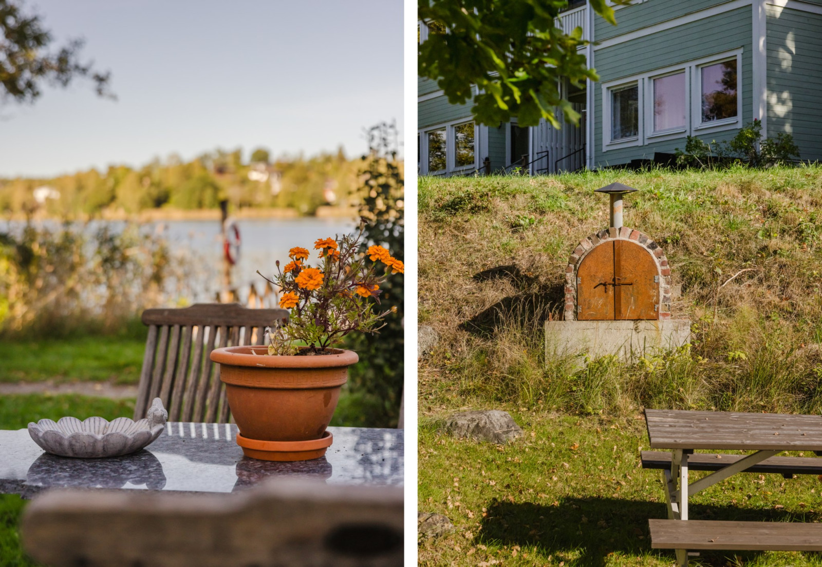 Uteplats och vedeldad pizzaugn Dånviksvägen 16B