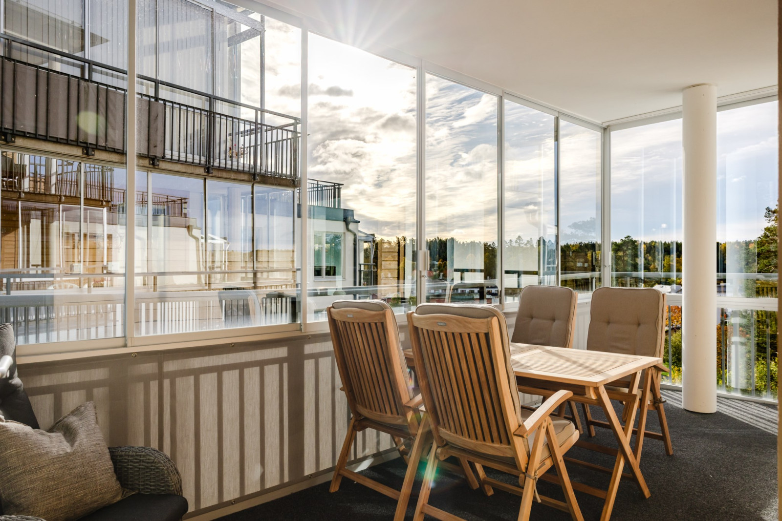 Inglasad balkong Rönningevägen 2A