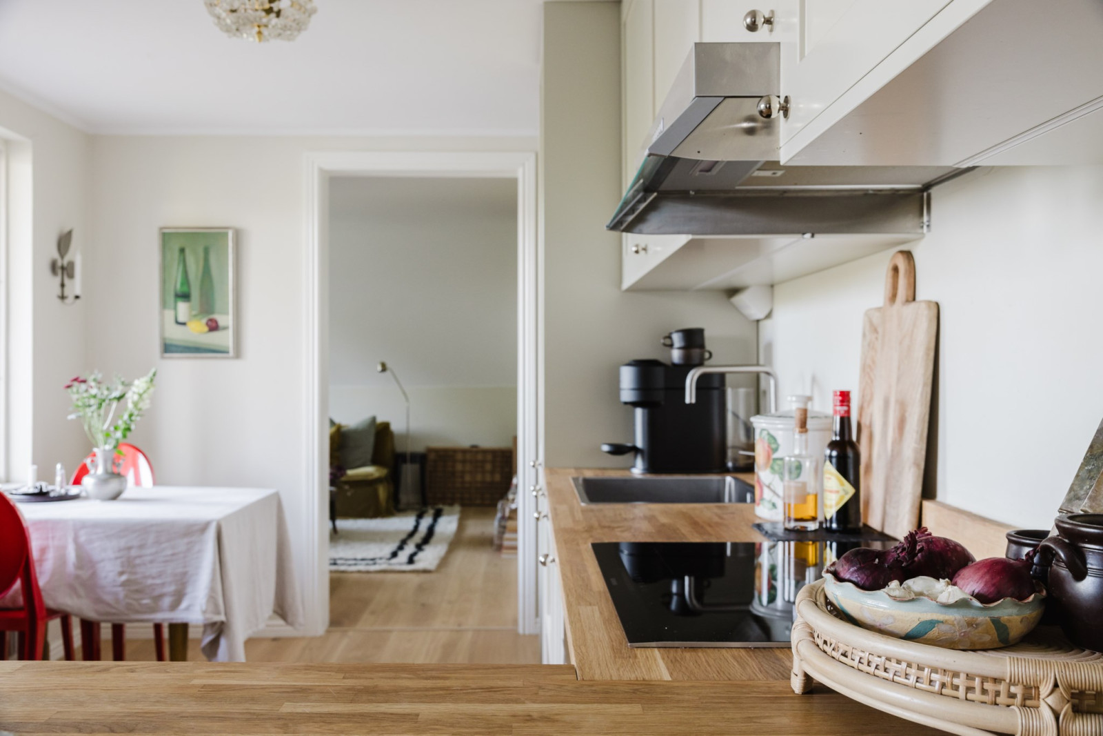 Vardagsrum i anslutning till kök Dånviksvägen 16B