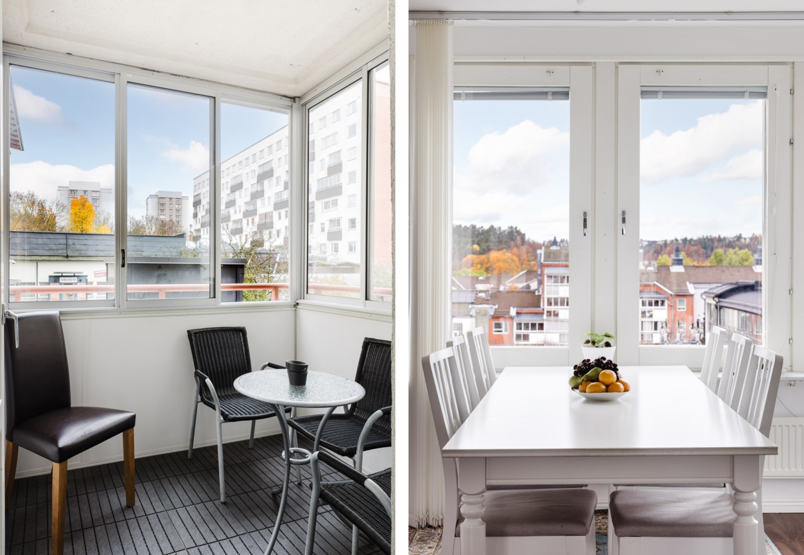 Balkong / matplats Tumba torg 104