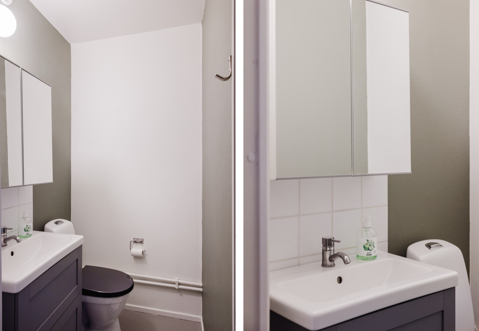 Renoverad gäst-wc Söderbyvägen 14