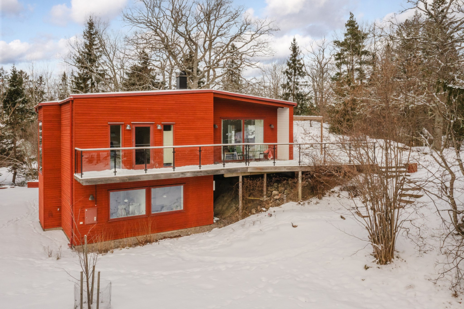 Vinter exteriör Uttringe hages väg 49