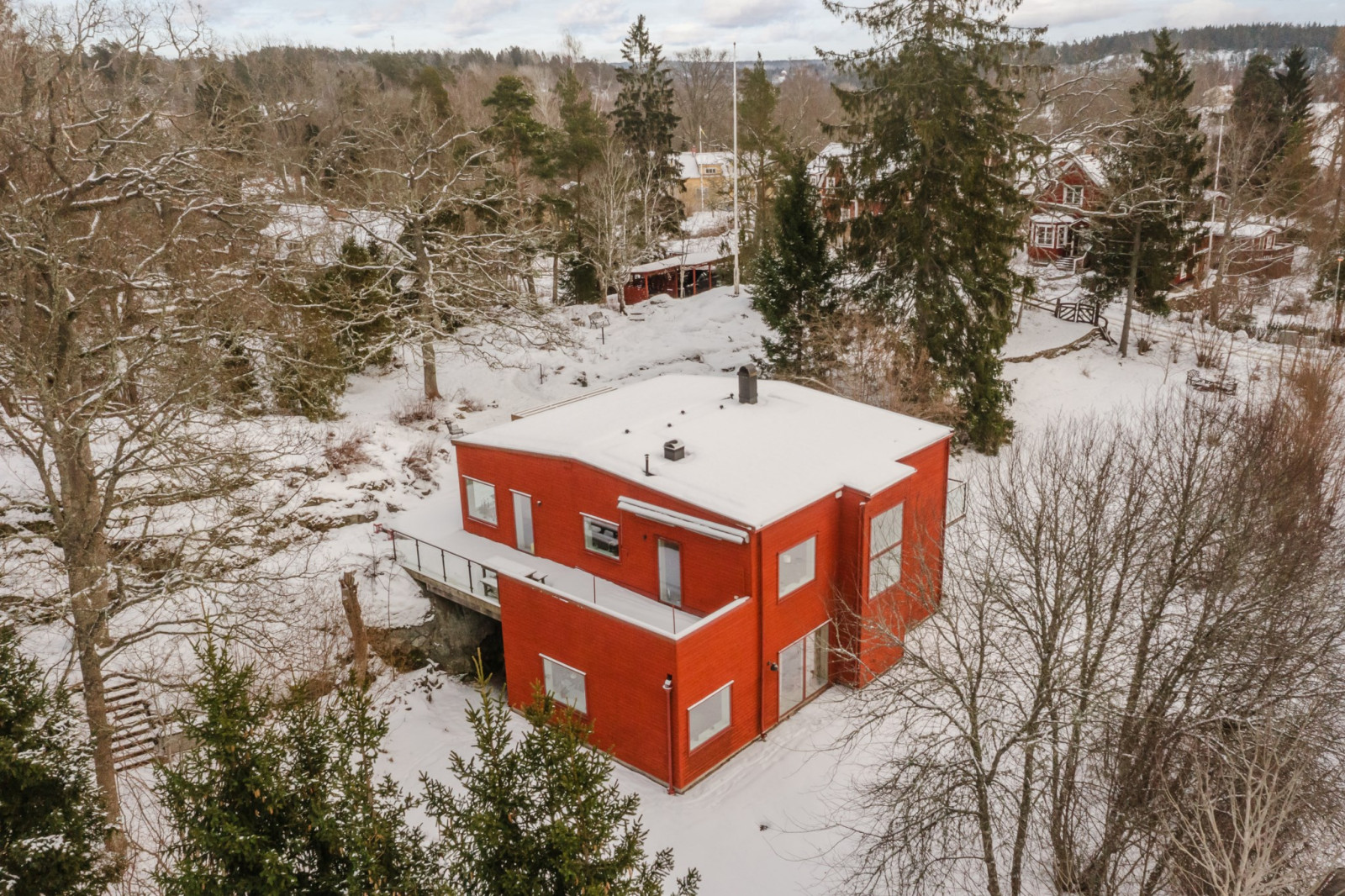 Vinterbild Uttringe hages väg 49