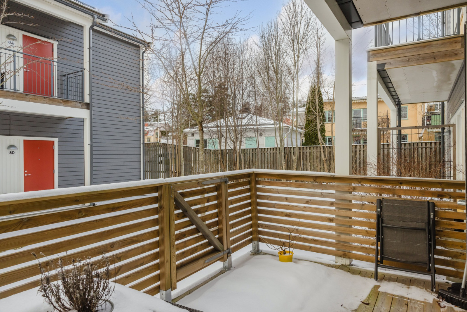 Uteplats i väst Hagavägen 6C