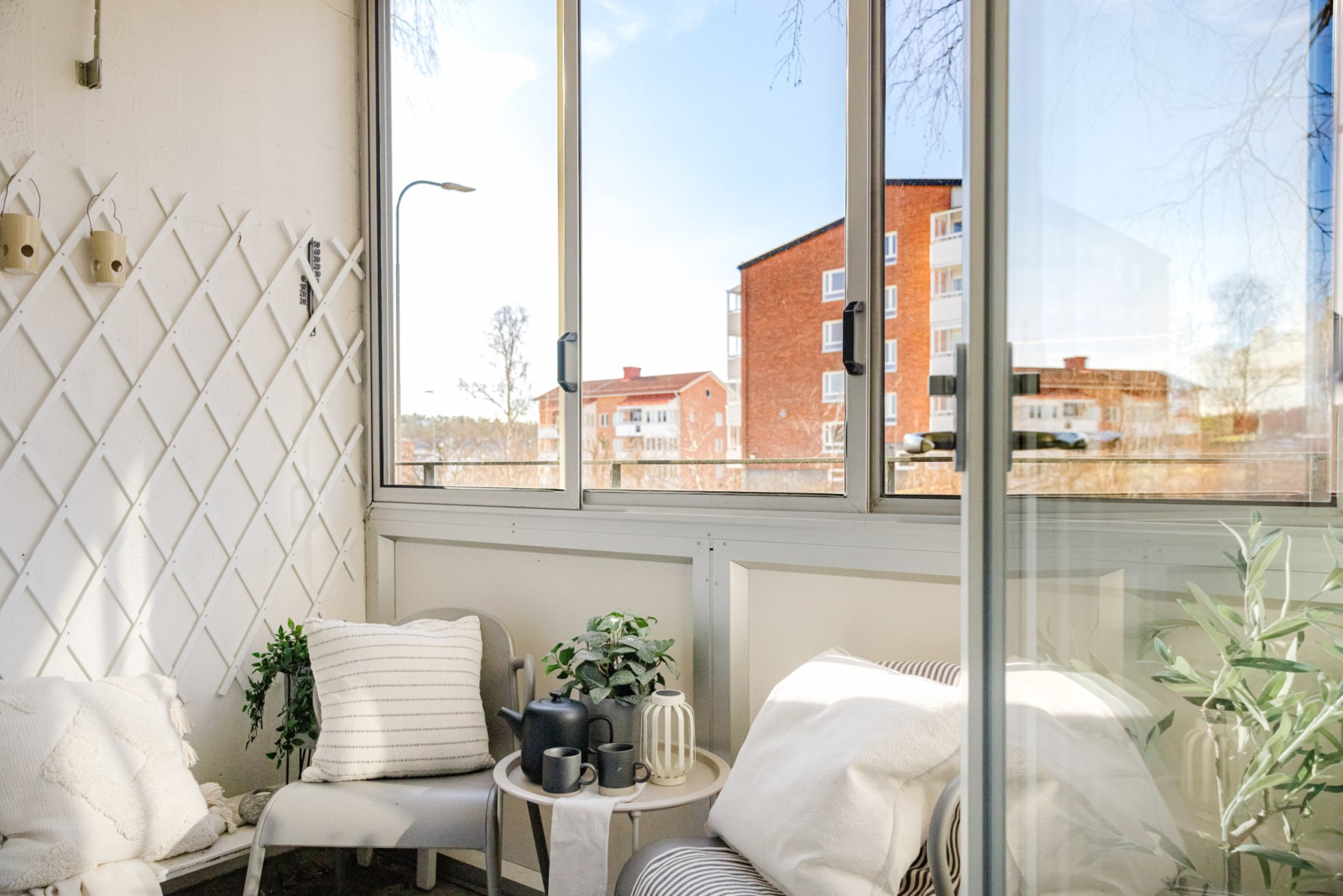 Inglasad balkong Stationsvägen 1