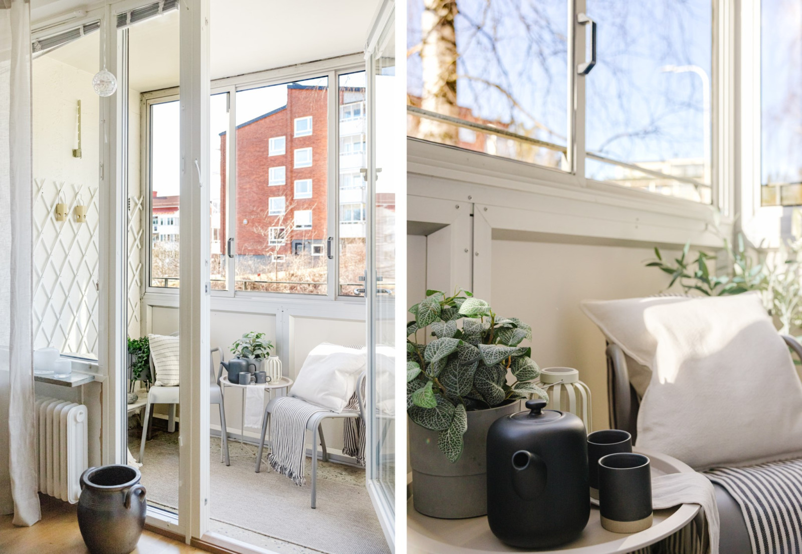 Inglasad balkong Stationsvägen 1