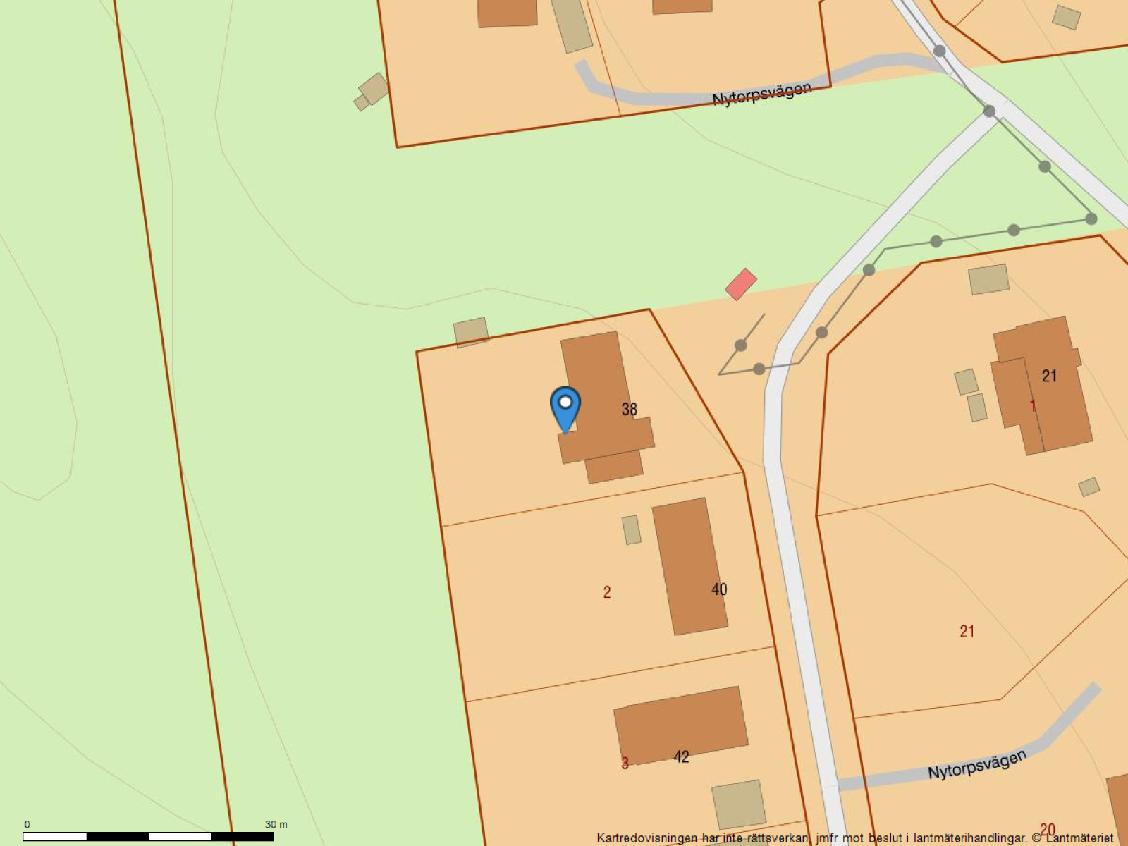 Fastighetskarta Nytorpsvägen 38