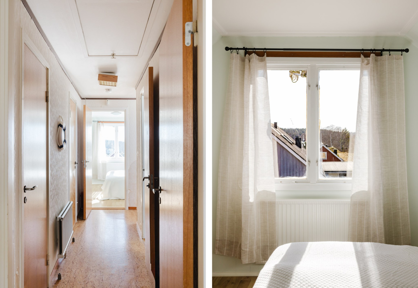Hall övre plan samt sovrum 4 Ekbacksvägen 11