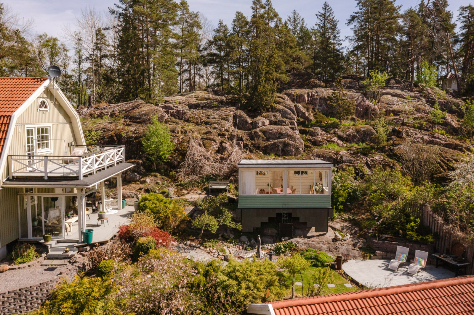 Trädgårdsvy Sten Bergmans väg 5