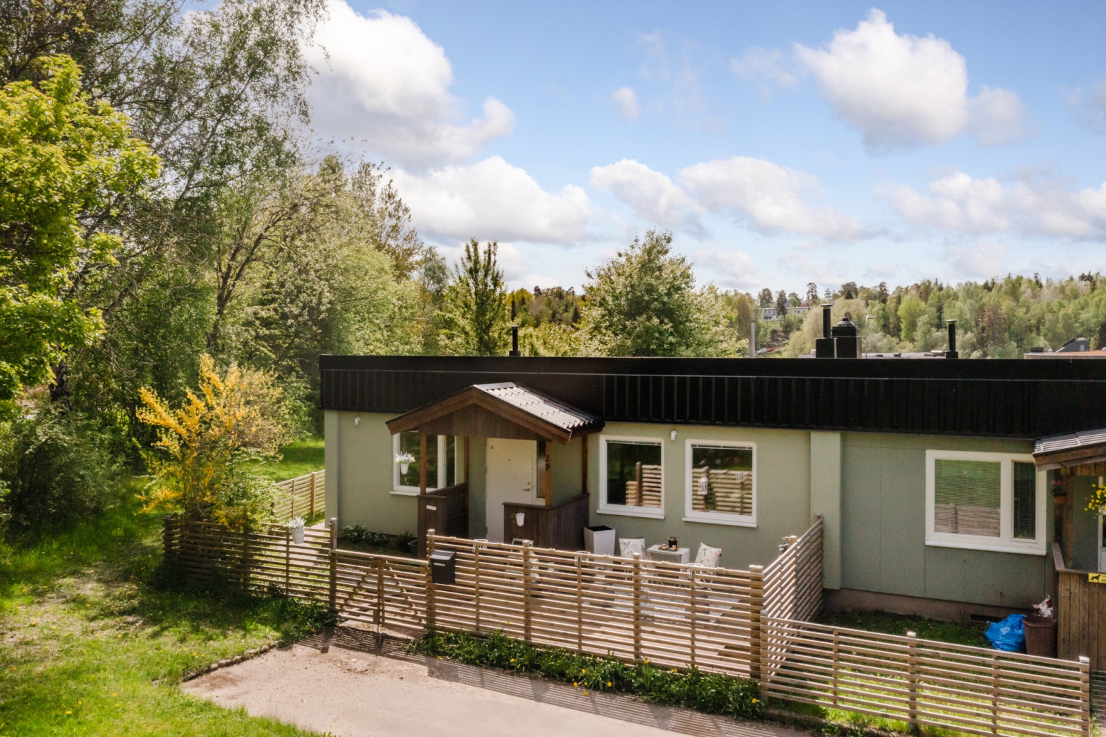 Gavelradhus inbäddat i grönska Timmermansstigen 29