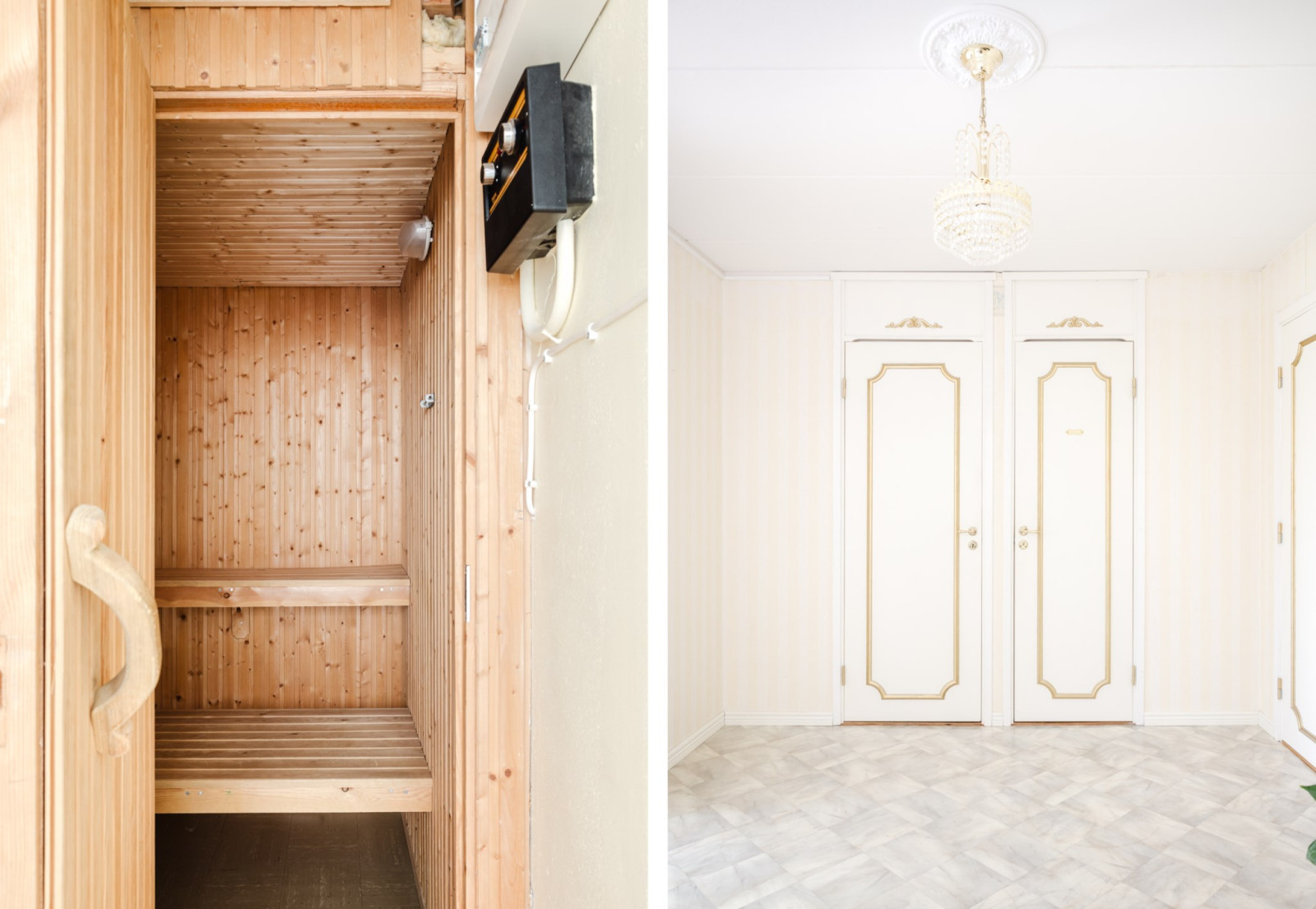 Hall mot bastu och duschrum Fjärilstigen 159