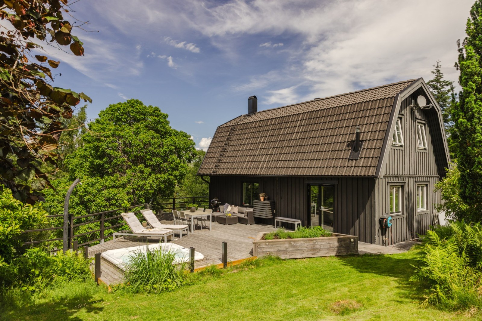 Trädgårdsvy Norrbyvretsvägen 41