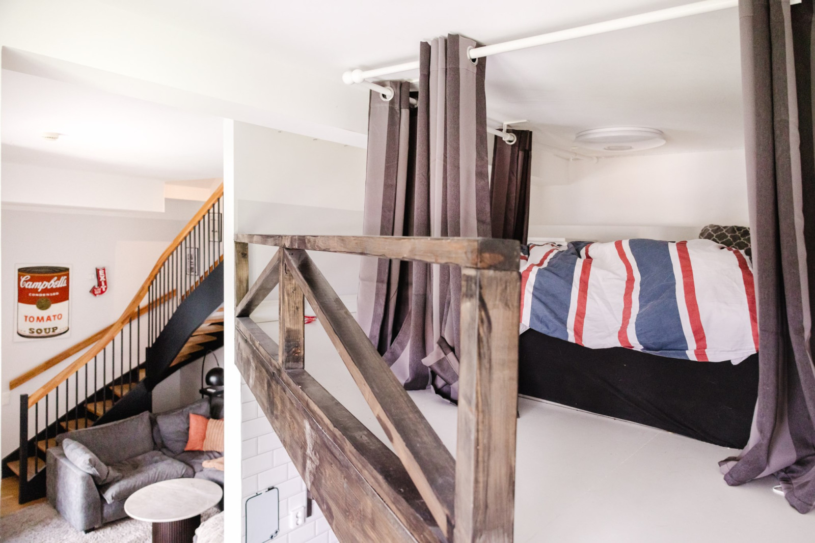 Loft över kök och del av vardagsrum Verandastigen 1