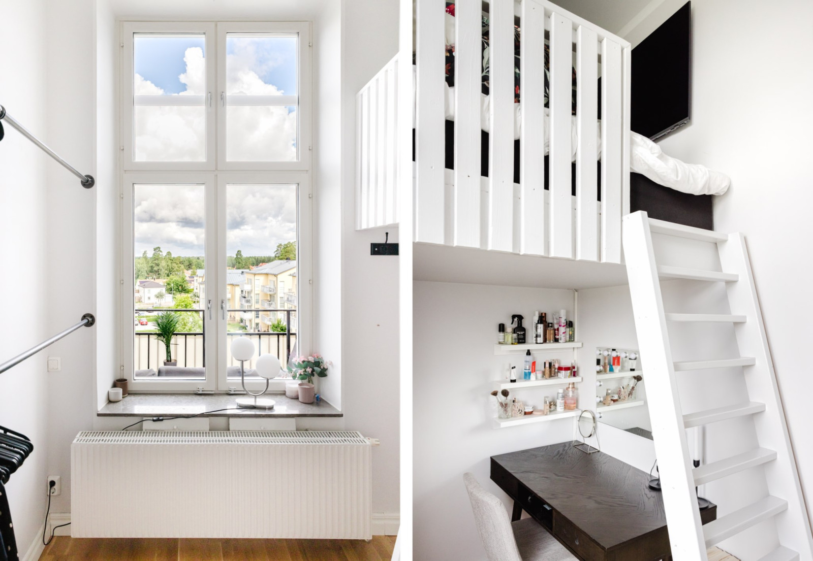 Sovrum 1 med loft Verandastigen 1