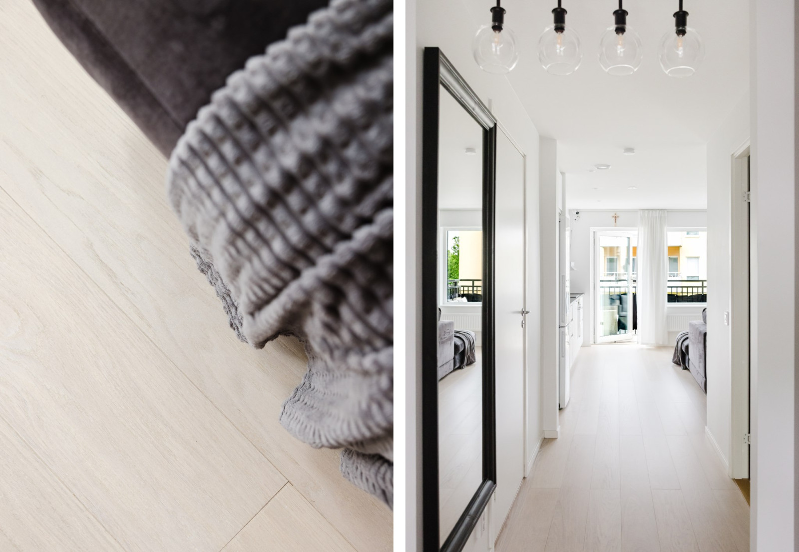 Hall mot vardagsrum och kök Salarpsbacken 1