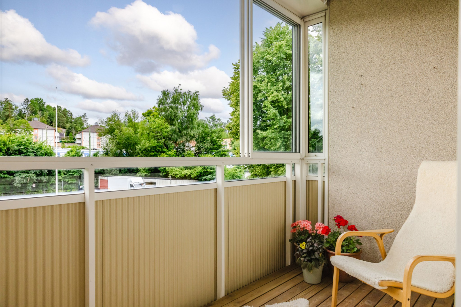 Inglasad balkong Stationsvägen 15