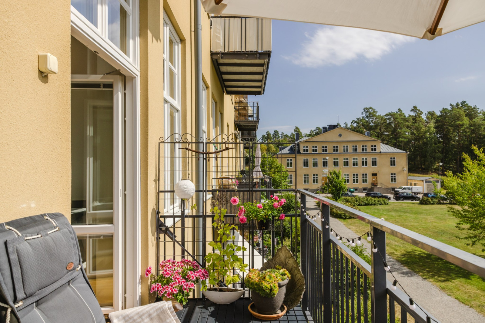 Utsikt från balkong Verandastigen 1