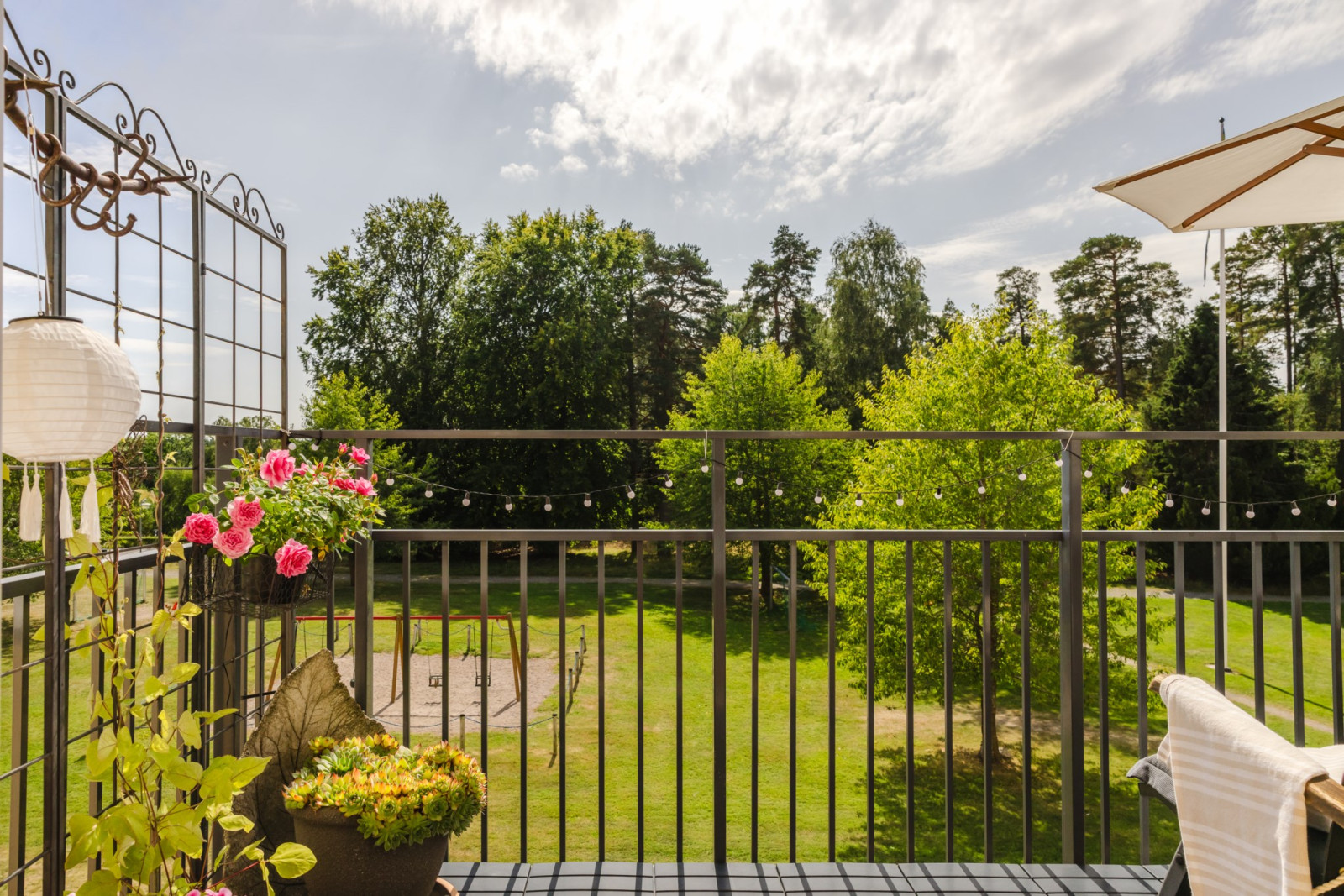 Utsikt från balkong Verandastigen 1