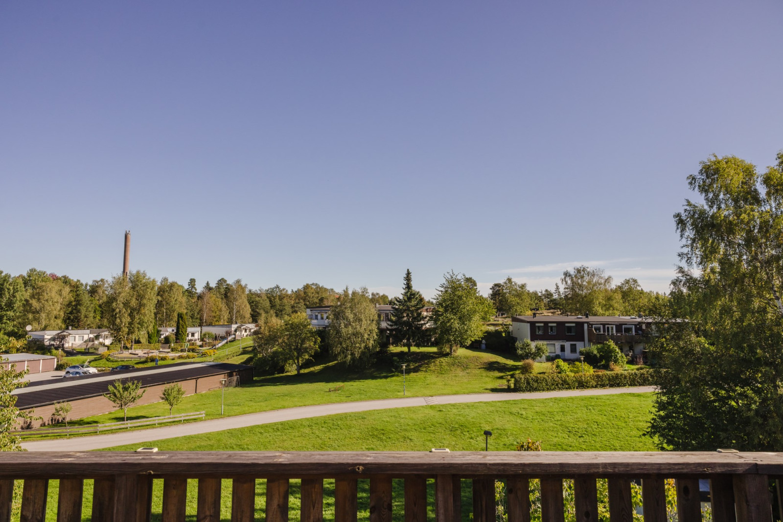 Utsikt från balkong Fjärilstigen 35