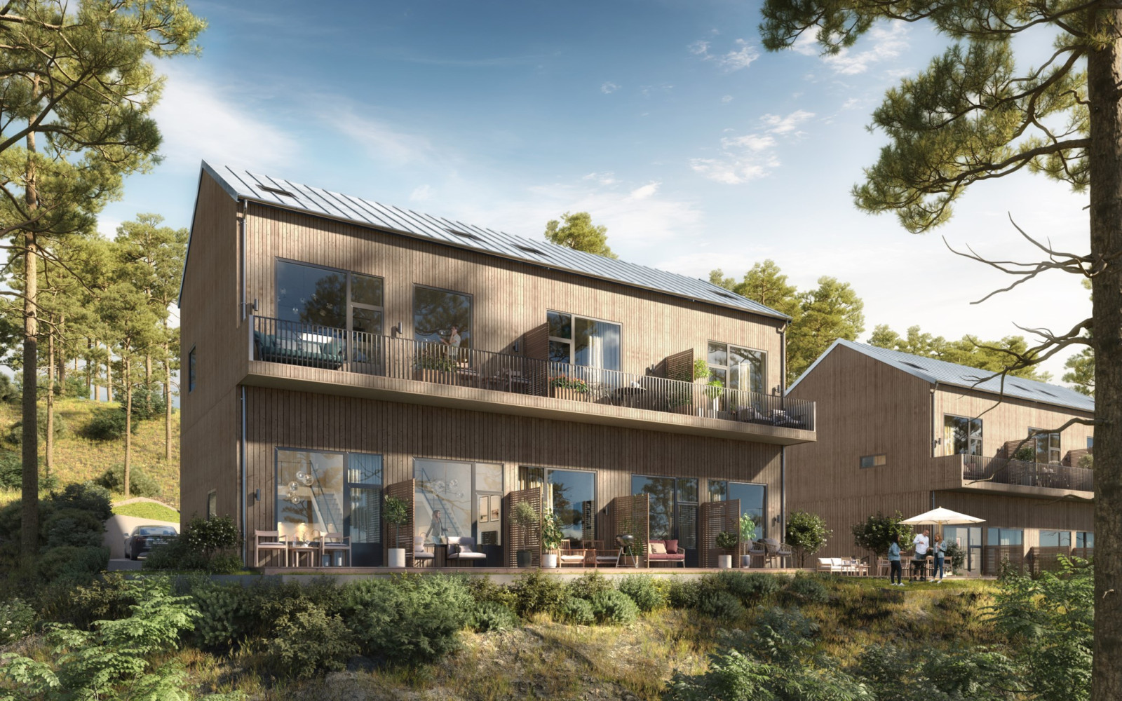 Exterio¦êr med ma¦ênniskor Tallsätravägen 19