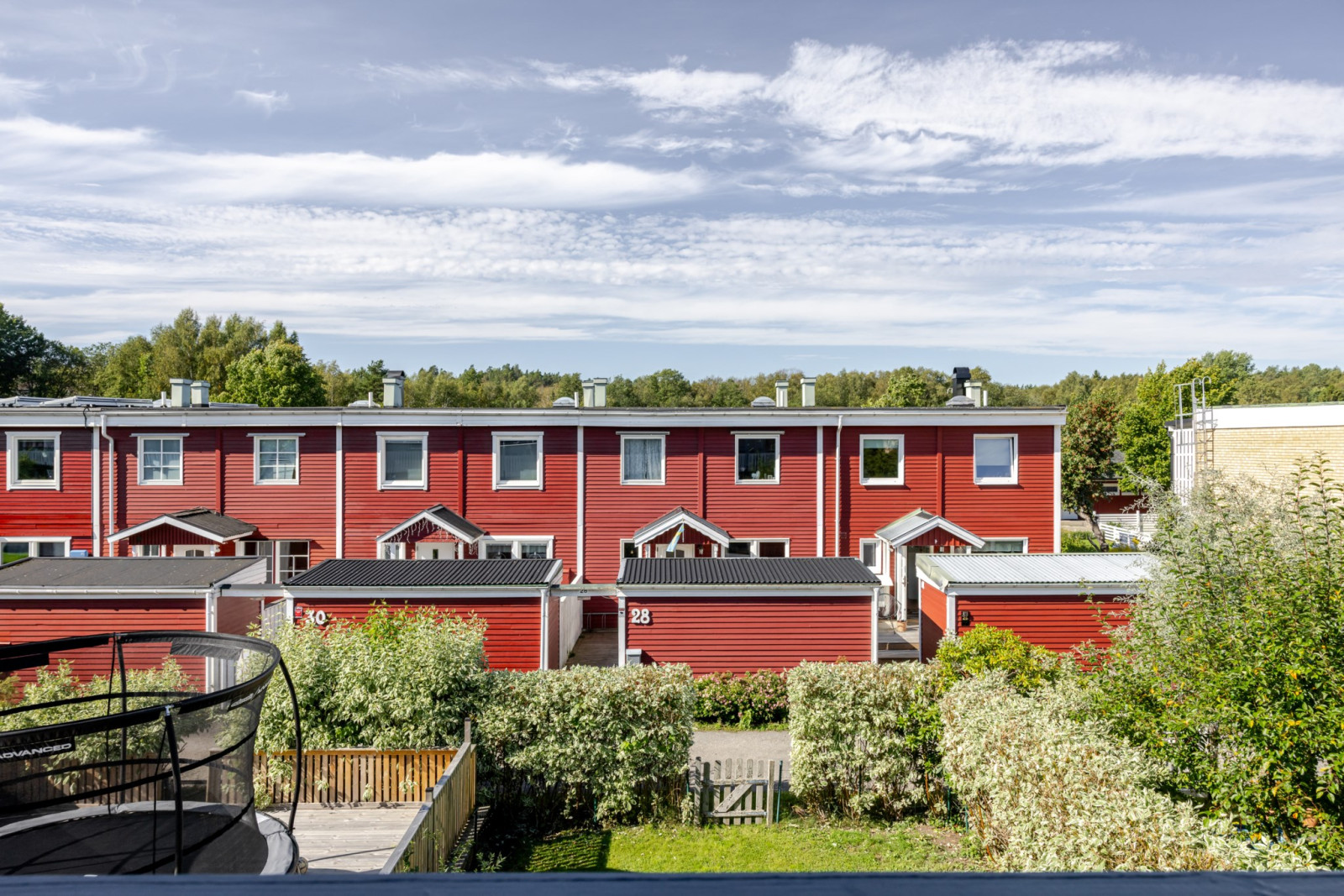 Utsikt från balkong Herrängsvägen 18
