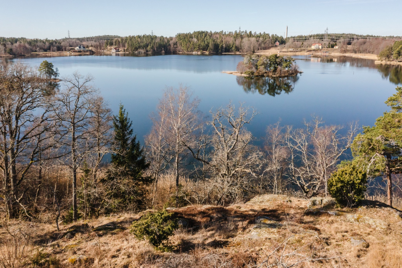 Utsikt väster Poppeholmsstigen