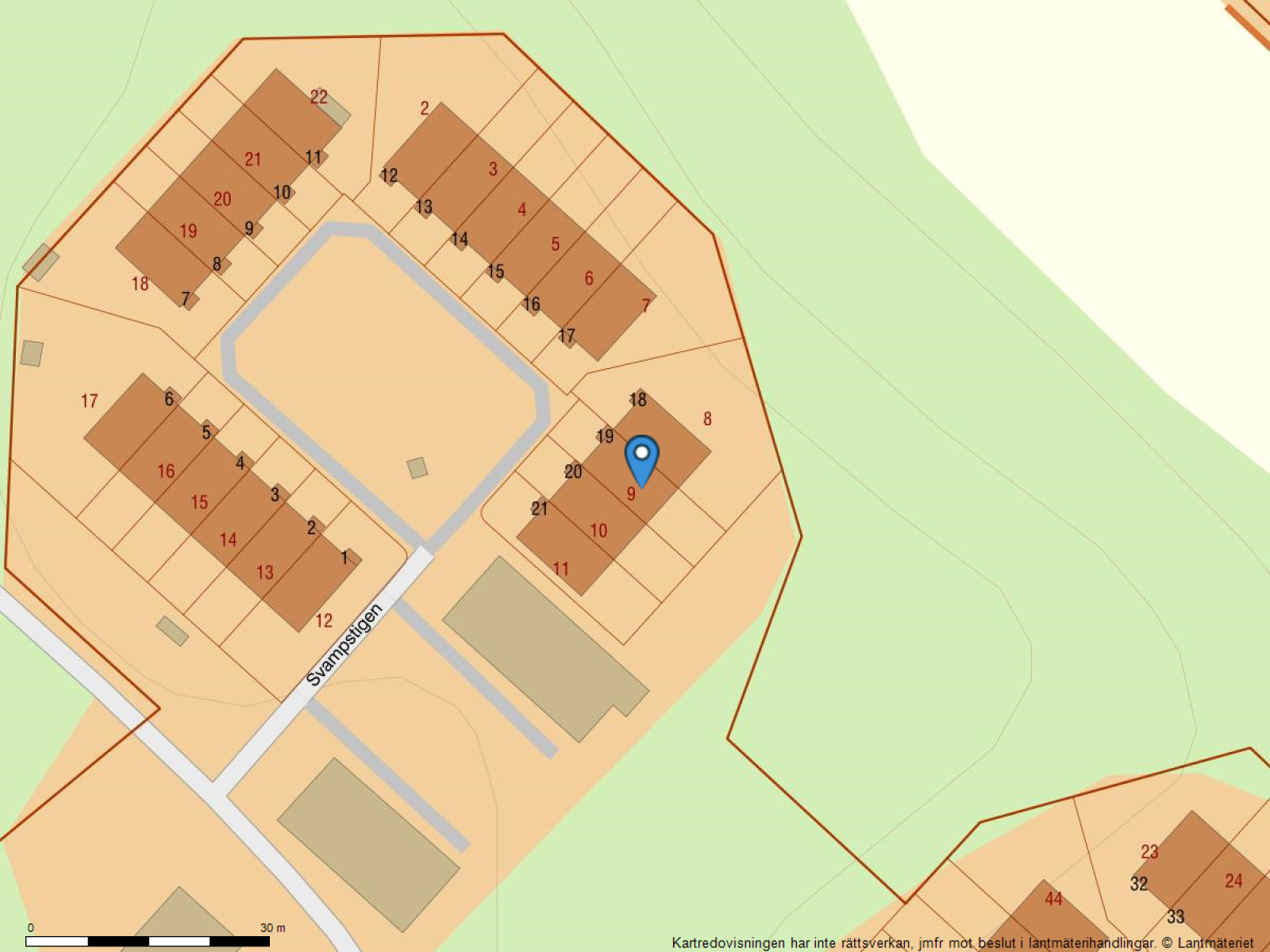 Fastighetskarta Svampstigen 19