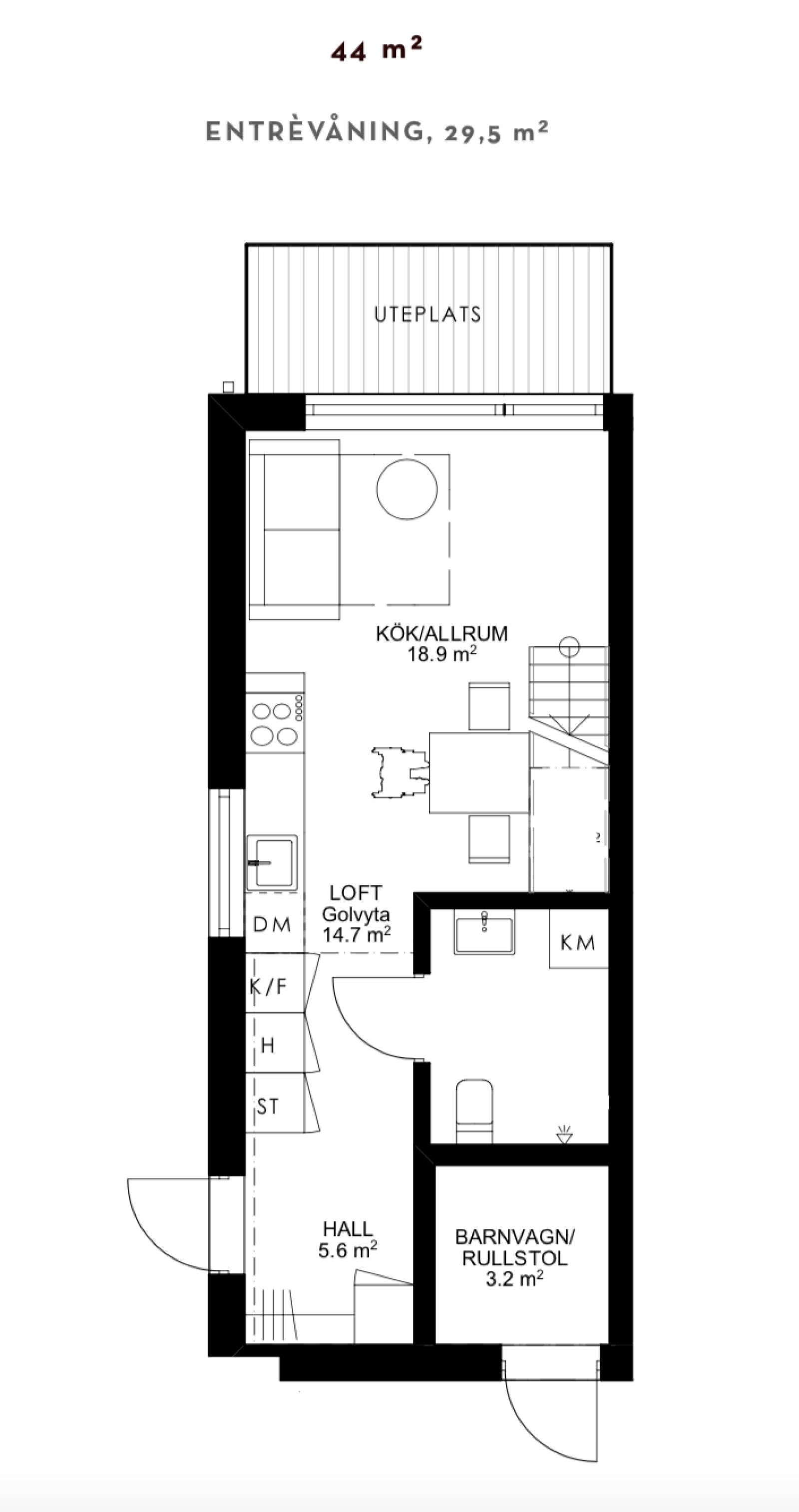Planritning Tallsätravägen 19