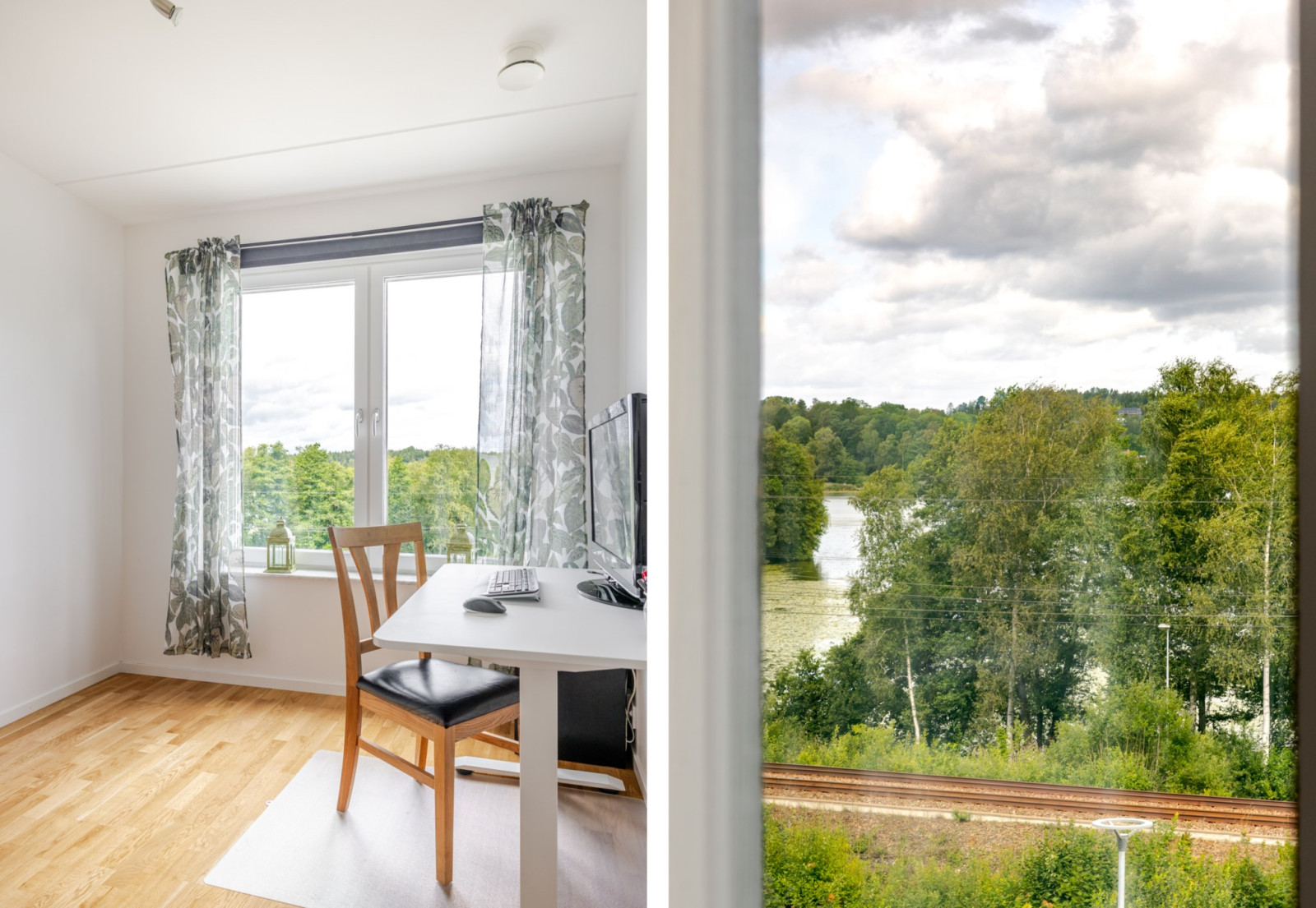 Sovrum 2/utsikt från sovrum 2 Tallsätravägen 15A